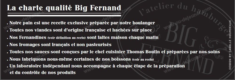 Big Fernand menu 5