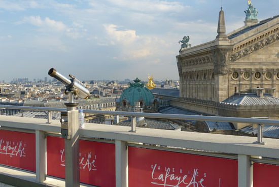 Opéra de Paris photographié depuis les Galeries Lafayette