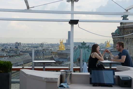 Restaurant terrasse Galeries Lafayette Paris