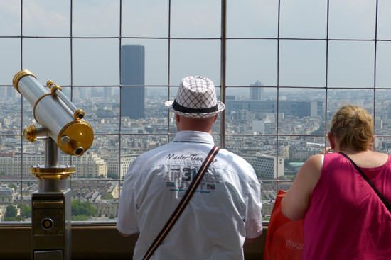 Tour Eiffel vue du 1er étage Tour Montparnasse