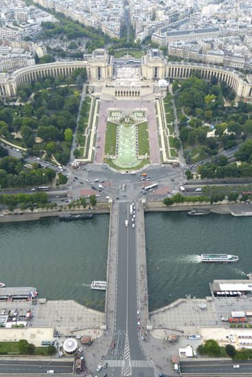 Tour Eiffel vue du 2e étage Trocadéro