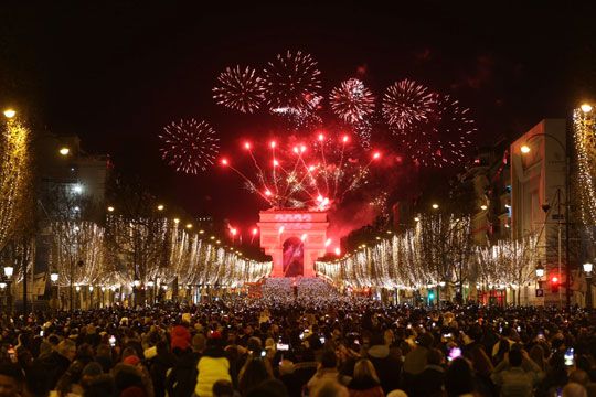 Feu d'artifice aux Champs Elysées