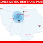 Zones RER métro train à Paris