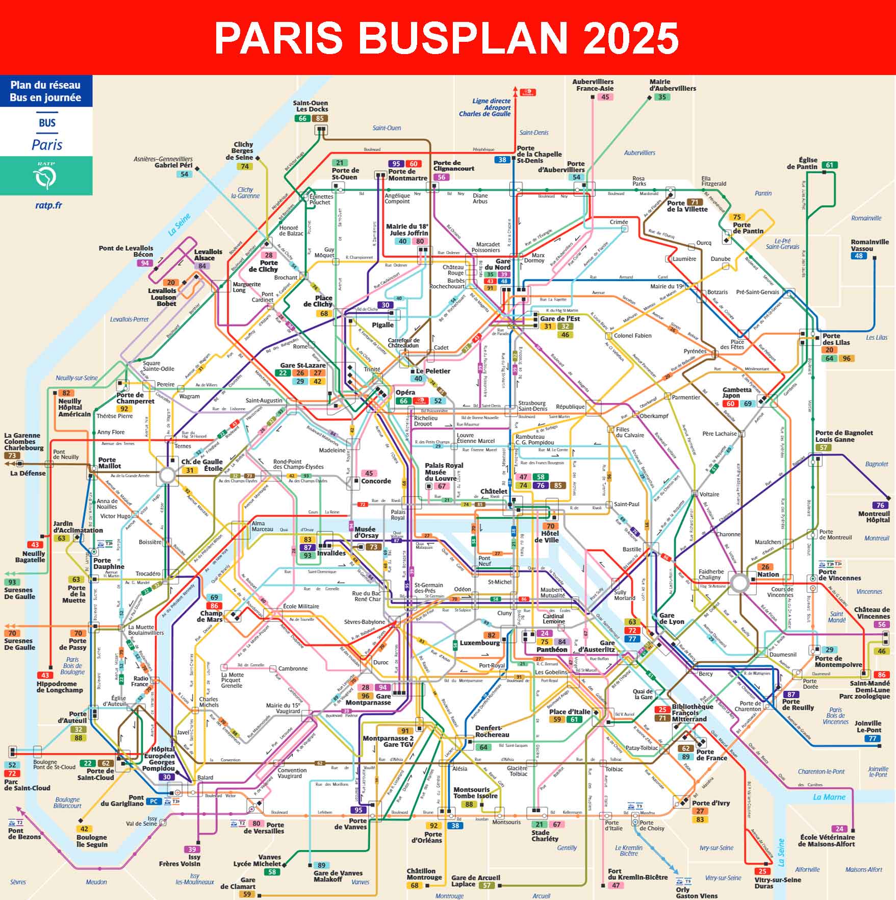 Paris Bus Plan 2025